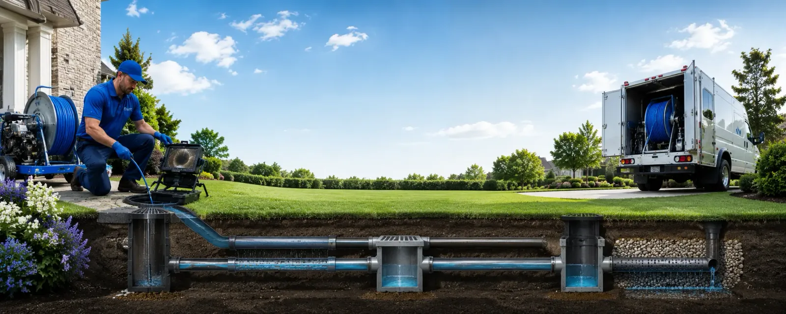 Outdoor drain cleaning information for Clarksville, MI